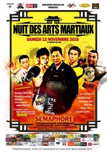 Affiche Nuit des arts martiaux